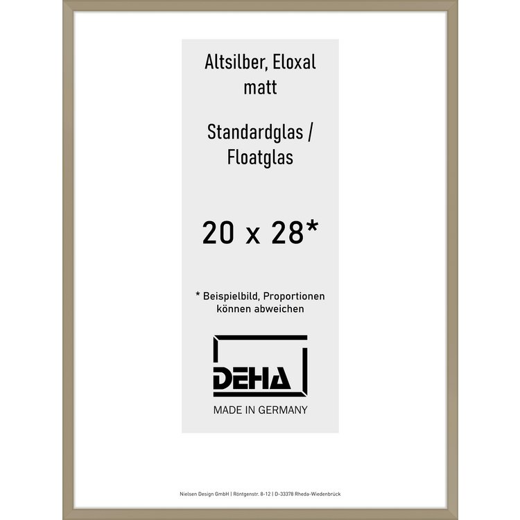 Alu-Rahmen Deha Profil V 20 x 28 Altsilber Float 0005NG-007-ALTS