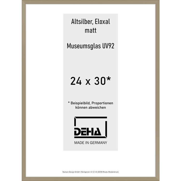 Alu-Rahmen Deha Profil V 24 x 30 Altsilber M.UV92 0005MG-008-ALTS
