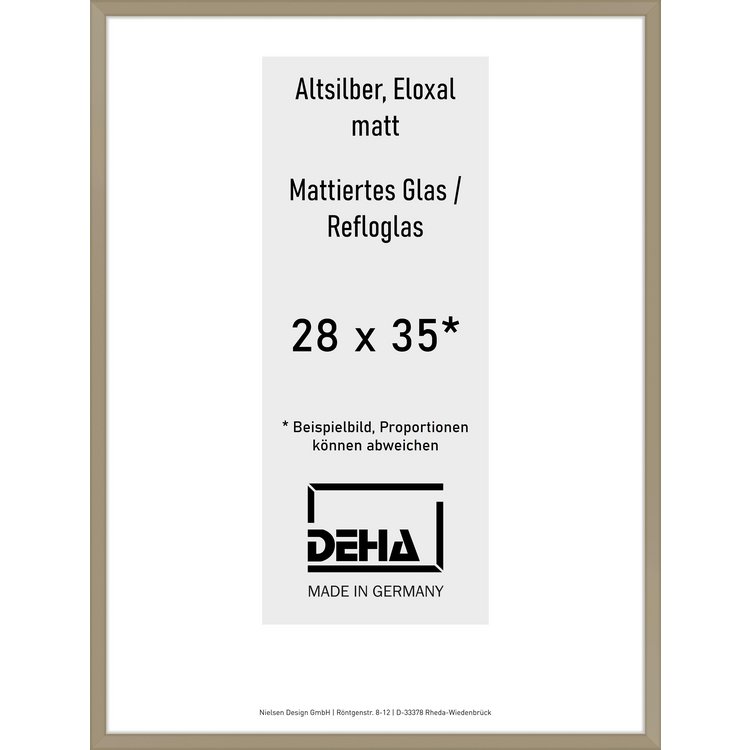 Alu-Rahmen Deha Profil V 28 x 35 Altsilber Reflo 0005RG-009-ALTS