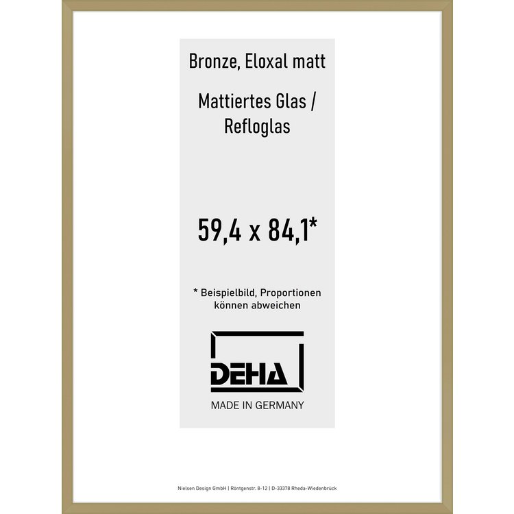 Alu-Rahmen Deha Profil V 59,4 x 84,1 Bronze Reflo 0005RG-004-BRON