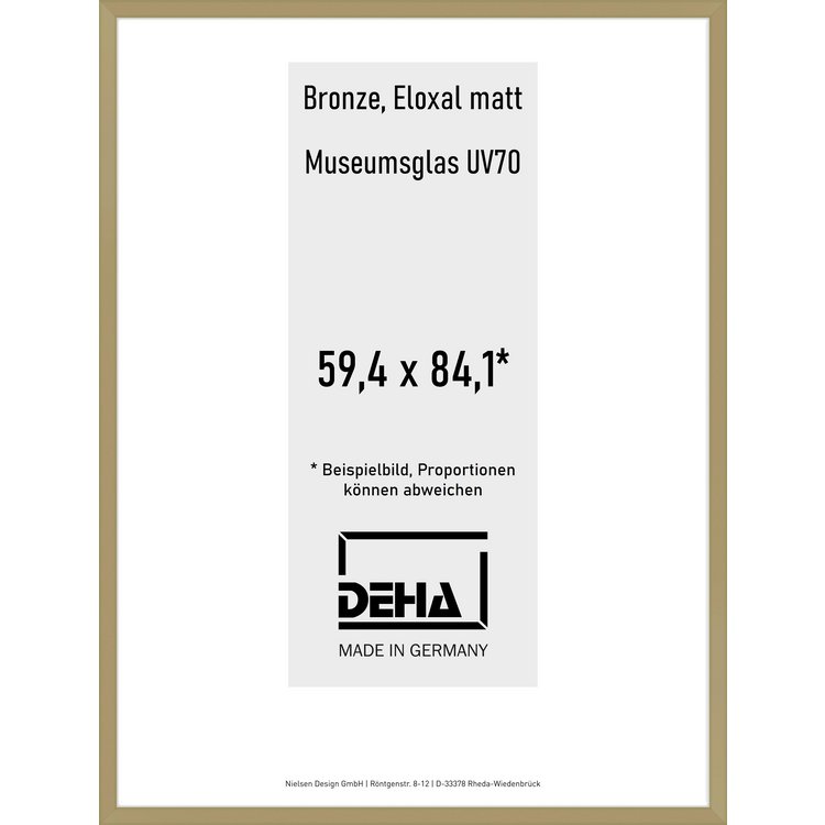 Alu-Rahmen Deha Profil V 59,4 x 84,1 Bronze M.UV70 0005M6-004-BRON