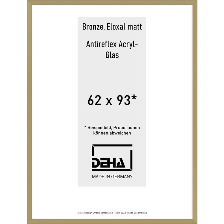 Alu-Rahmen Deha Profil V 62 x 93 Bronze AR-Acryl 0005EA-030-BRON