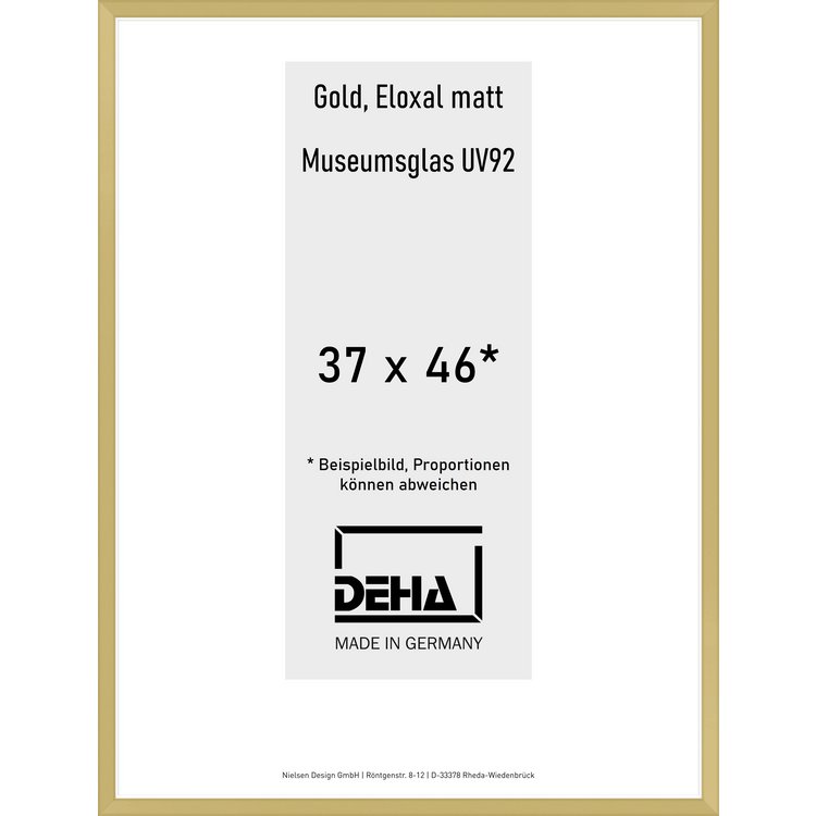 Alu-Rahmen Deha Profil V 37 x 46 Gold M.UV92 0005MG-013-GOMA