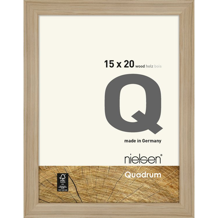 Holz-Rahmen Quadrum  15 x 20 Eiche Natur 6517003