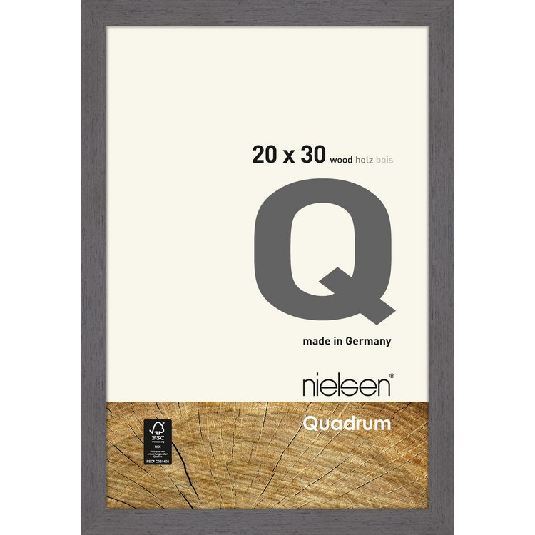Holz-Rahmen Quadrum  20 x 30 Grau 6535014