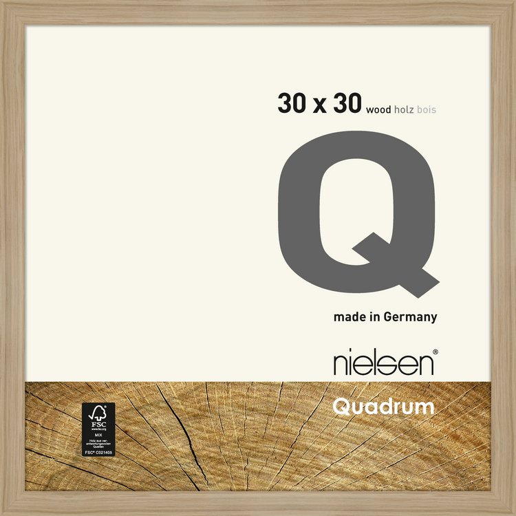 Holz-Rahmen Quadrum  30 x 30 Eiche Natur 6533003