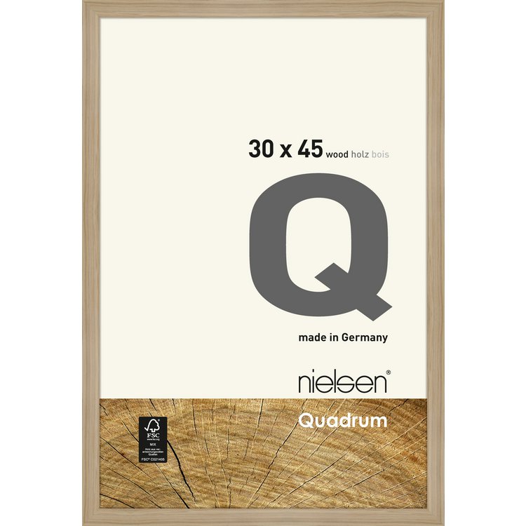 Holz-Rahmen Quadrum  30 x 45 Eiche Natur 6531003