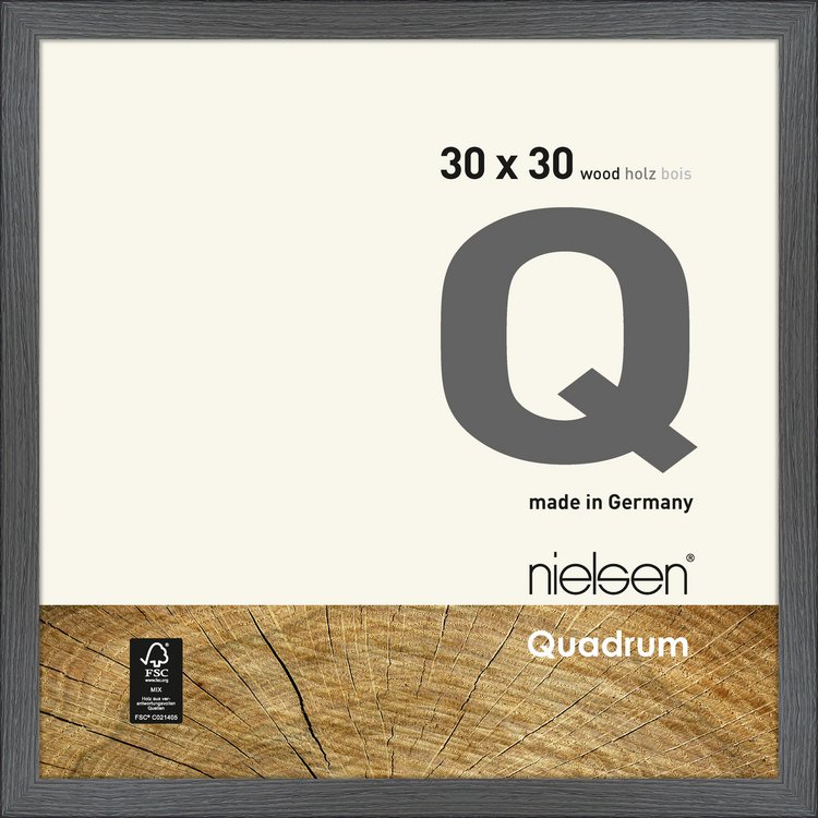Holz-Rahmen Quadrum  30 x 30 Taubengrau 6533017