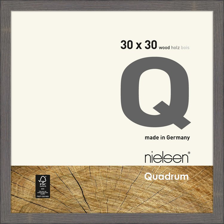 Holz-Rahmen Quadrum  30 x 30 Lehmbraun 6533018