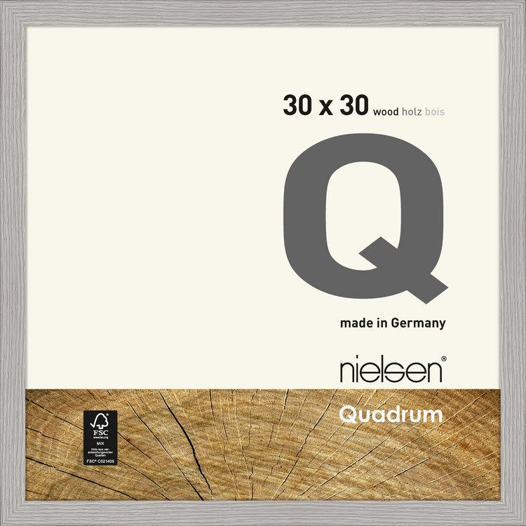 Holz-Rahmen Quadrum  30 x 30 Zementgrau 6533020