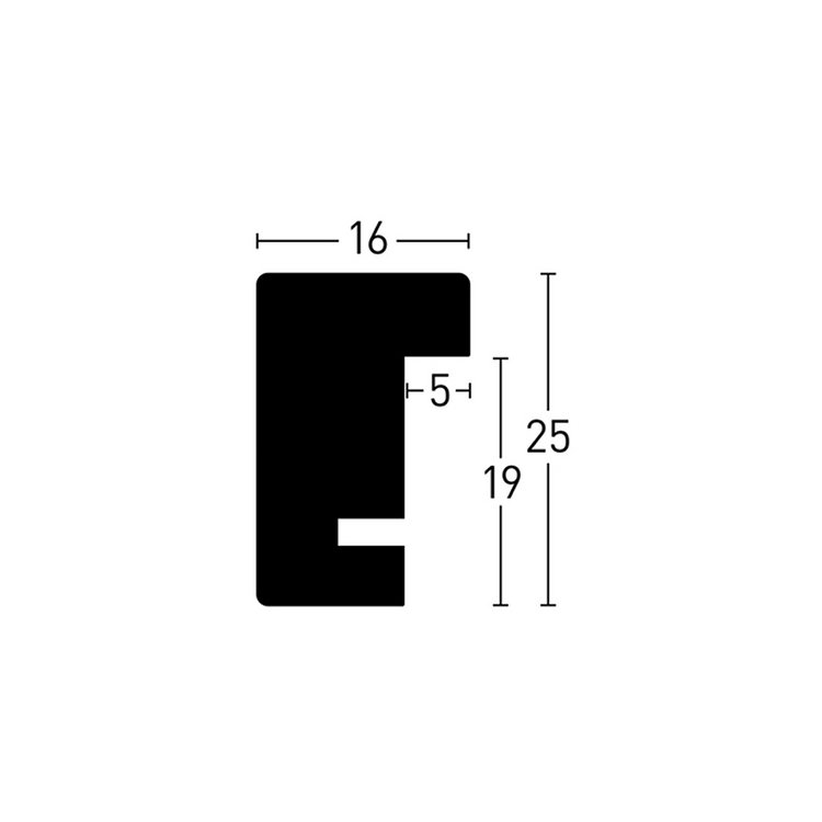 Holz-Rahmen Quadrum  59.4 x 84.1 Schwarz 6556001