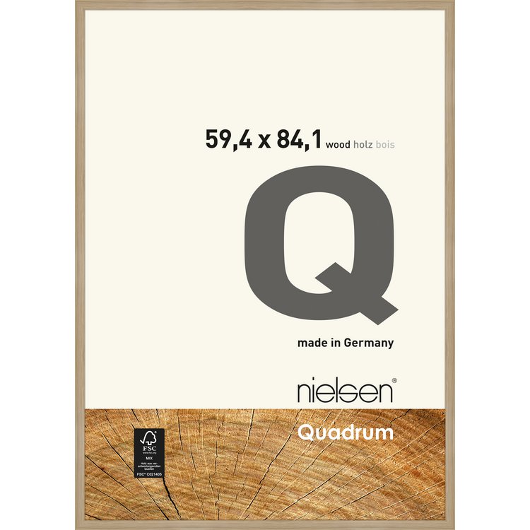 Holz-Rahmen Quadrum  59.4 x 84.1 Eiche Natur 6556003