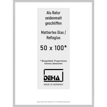 Alu-Rahmen Deha Profil II 50 x 100 Alu Natur Reflo 0002RG-044-NAMA