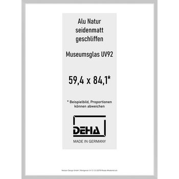 Alu-Rahmen Deha Profil II 59,4 x 84,1 Alu Natur M.UV92 0002MG-004-NAMA