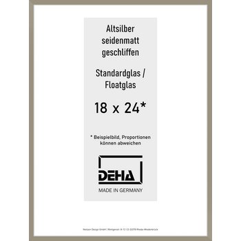 Alu-Rahmen Deha Profil II 18 x 24 Altsilber 0002NG