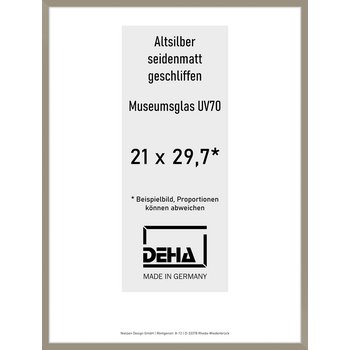 Alu-Rahmen Deha Profil II 21 x 29,7 Altsilber 0002M6