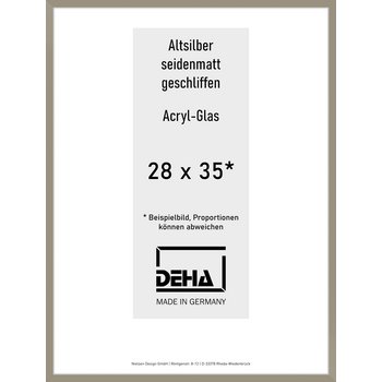 Alu-Rahmen Deha Profil II 28 x 35 Altsilber 0002AG