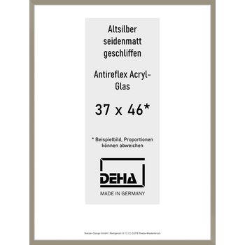 Alu-Rahmen Deha Profil II 37 x 46 Altsilber AR-Acryl 0002EA-013-ALTS