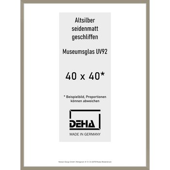 Alu-Rahmen Deha Profil II 40 x 40 Altsilber M.UV92 0002MG-014-ALTS