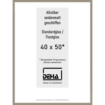 Alu-Rahmen Deha Profil II 40 x 50 Altsilber Float 0002NG-015-ALTS