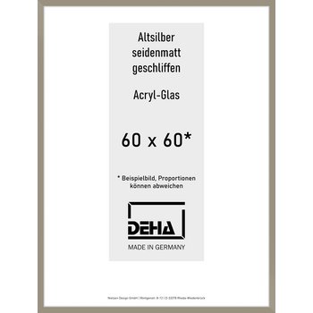 Alu-Rahmen Deha Profil II 60 x 60 Altsilber Acryl 0002AG-024-ALTS