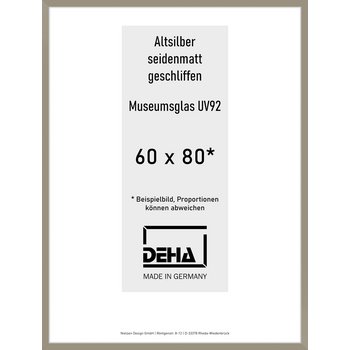 Alu-Rahmen Deha Profil II 60 x 80 Altsilber M.UV92 0002MG-027-ALTS