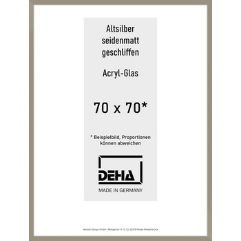 Alu-Rahmen Deha Profil II 70 x 70 Altsilber 0002AG