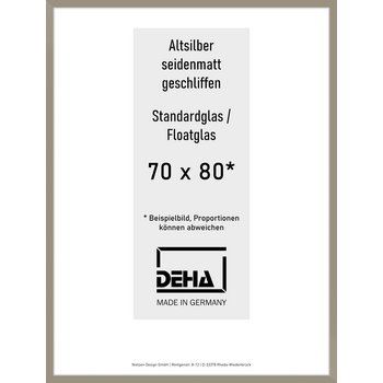 Alu-Rahmen Deha Profil II 70 x 80 Altsilber 0002NG