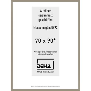 Alu-Rahmen Deha Profil II 70 x 90 Altsilber 0002MG