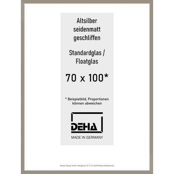 Alu-Rahmen Deha Profil II 70 x 100 Altsilber 0002NG