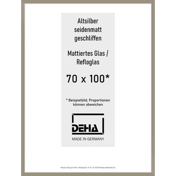 Alu-Rahmen Deha Profil II 70 x 100 Altsilber 0002RG