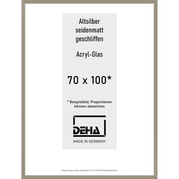 Alu-Rahmen Deha Profil II 70 x 100 Altsilber 0002AG