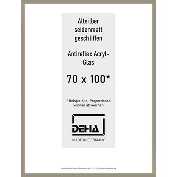 Alu-Rahmen Deha Profil II 70 x 100 Altsilber 0002EA