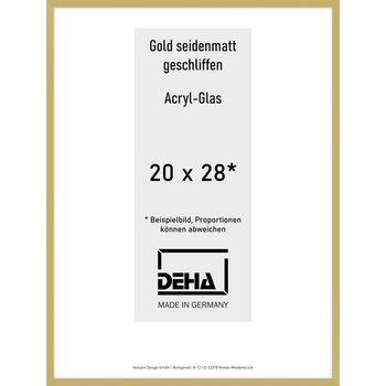 Alu-Rahmen Deha Profil II 20 x 28 Gold 0002AG
