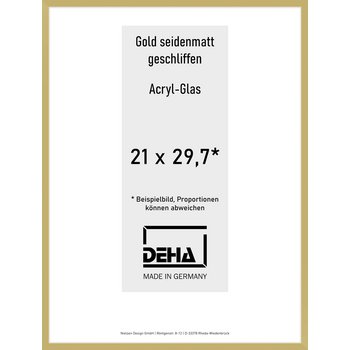 Alu-Rahmen Deha Profil II 21 x 29,7 Gold 0002AG