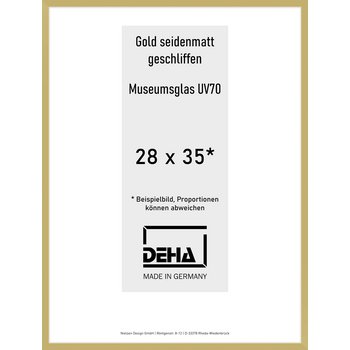 Alu-Rahmen Deha Profil II 28 x 35 Gold M.UV70 0002M6-009-GOMA