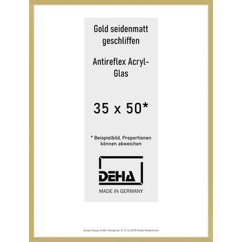 Alu-Rahmen Deha Profil II 35 x 50 Gold AR-Acryl 0002EA-012-GOMA