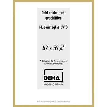 Alu-Rahmen Deha Profil II 42 x 59,4 Gold 0002M6