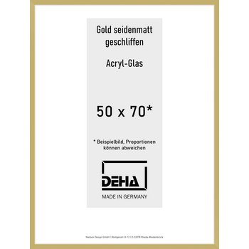 Alu-Rahmen Deha Profil II 50 x 70 Gold Acryl 0002AG-020-GOMA