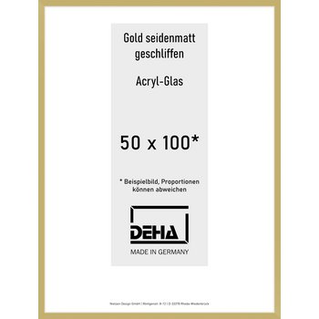 Alu-Rahmen Deha Profil II 50 x 100 Gold Acryl 0002AG-044-GOMA