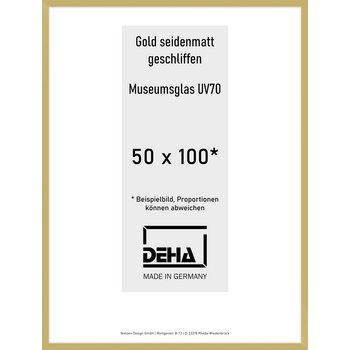 Alu-Rahmen Deha Profil II 50 x 100 Gold M.UV70 0002M6-044-GOMA
