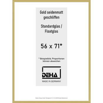 Alu-Rahmen Deha Profil II 56 x 71 Gold Float 0002NG-023-GOMA