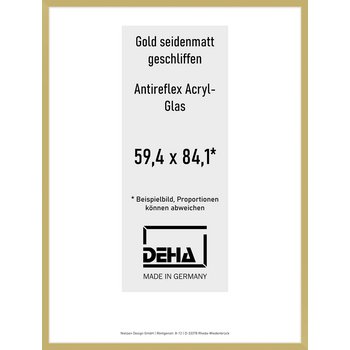 Alu-Rahmen Deha Profil II 59,4 x 84,1 Gold AR-Acryl 0002EA-004-GOMA