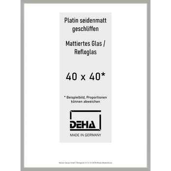 Alu-Rahmen Deha Profil II 40 x 40 Platin Reflo 0002RG-014-PLAT
