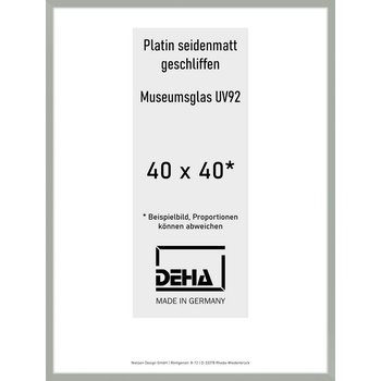Alu-Rahmen Deha Profil II 40 x 40 Platin M.UV92 0002MG-014-PLAT
