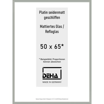 Alu-Rahmen Deha Profil II 50 x 65 Platin Reflo 0002RG-019-PLAT