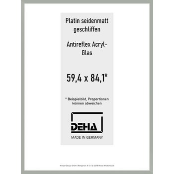 Alu-Rahmen Deha Profil II 59,4 x 84,1 Platin AR-Acryl 0002EA-004-PLAT