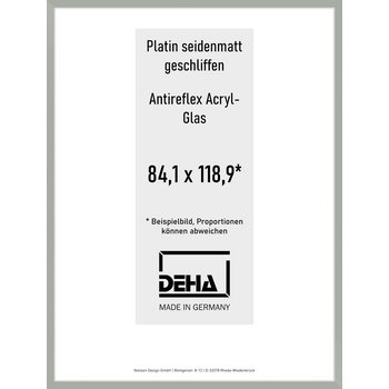 Alu-Rahmen Deha Profil II 84,1 x 118,9 Platin AR-Acryl 0002EA-005-PLAT