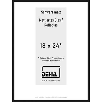 Alu-Rahmen Deha Profil II 18 x 24 Schwarz Reflo 0002RG-006-SCMA