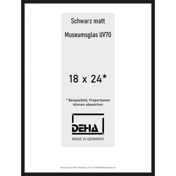 Alu-Rahmen Deha Profil II 18 x 24 Schwarz M.UV70 0002M6-006-SCMA